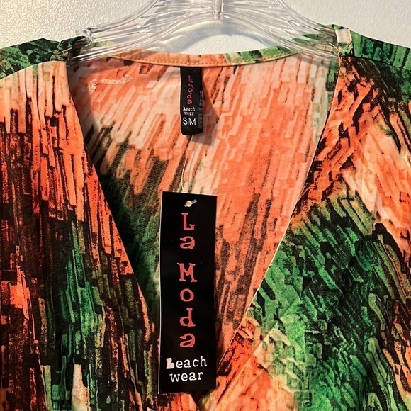 La Moda Beach Wear Cover Up Dress NWT size S/M - Picture 4 of 8